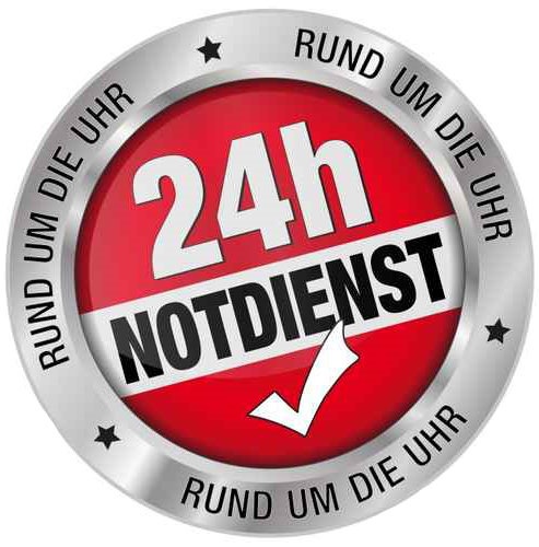24-Stunden-Symbol mit Telefonhörer